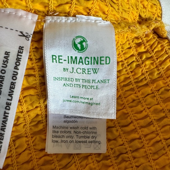 J Crew Mermaid smocked skirt-100% cotton-made in India-MIDI Length Sz 12 - Picture 6 of 10